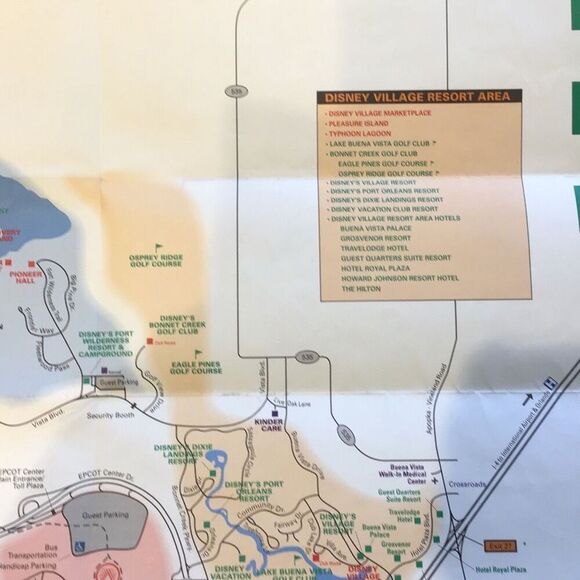 Vintage Walt Disney World resort map - Picture 5 of 11